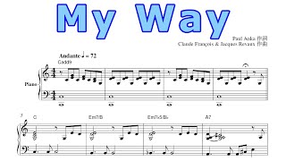 マイ・ウェイ My Way（ピアノソロ楽譜） [upl. by Eltsyrc604]