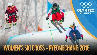 Womens Ski Cross Finals  Freestyle Skiing  PyeongChang 2018 Replays [upl. by Ynoyrb582]