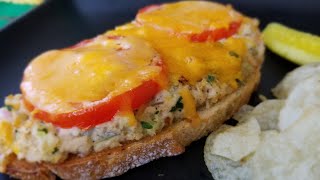 TUNA MELT  OPEN FACED CHEESY  HOW TO MAKE Step by Step [upl. by Ramonda]