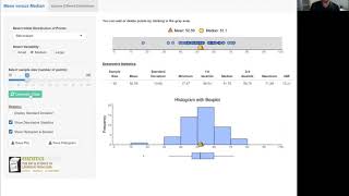 Mean vs Median in skewed distributions [upl. by Limemann471]