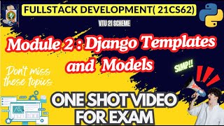 Mod2 FSD Imp Topics Module WisePASSINGNotes PACKAGEFULLSTACK DEVELOPMENT 21CS62vtu 21cs62 [upl. by Arlynne]