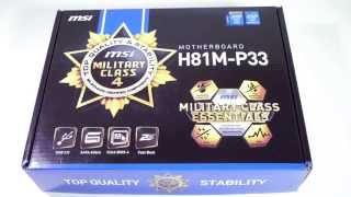 MSI H81MP33 Motherboard Unboxing [upl. by Papke]