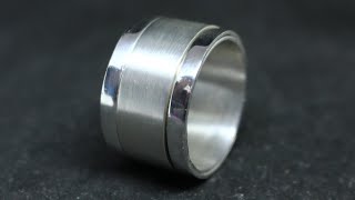 HOW TO MAKE A SILVER SPINNER RING [upl. by Ailedo]