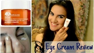 Origins GinZing Refreshing Eye Cream Review [upl. by Llerraf]