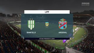 Fifa 21  Banfield vs Arsenal Sarandi  Liga Profesional de Futbol  13th December 2021 [upl. by Elyak]