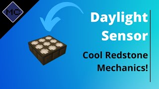 Minecraft Bedrock How to Use a Daylight Sensor [upl. by Haiacim671]