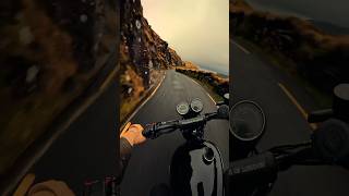 Triumph Scrambler  Ireland’s Highest Mountain Pass  Arrow Exhaust [upl. by Llenyar]