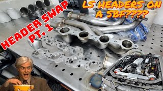 LS Headers on a Small Block Ford 302 Pt 1 [upl. by Alfreda]