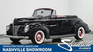 1940 Ford Deluxe Convertible Restomod for sale  2722 NSH [upl. by Noraha]