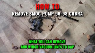 How to Remove the Smog Pump from a 9698 Cobra [upl. by Caundra]