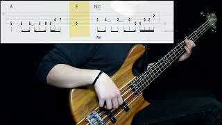 Stone Temple Pilots  Interstate Love Song Bass Cover Play Along Tabs In Video [upl. by Eirrehs]