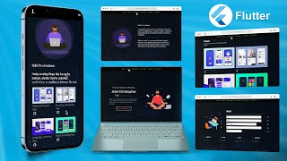 Responsive and Animated Portfolio Web App  Flutter Tutorial [upl. by Cogn]