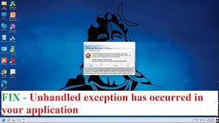 How To Fix Unhandled exception has occurred in your application Error in Essl [upl. by Aerdnak923]