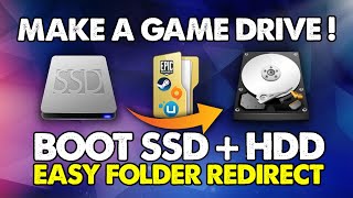 Boot SSDHDD Redirect your folders EASY  Tutorial [upl. by Vonny]