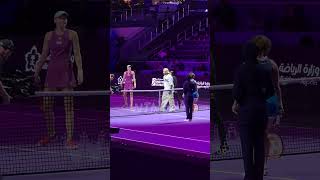 Neymar tossed the coin during Paolini vs Rybakina match WTA Riyadh Finals [upl. by Ekaterina]