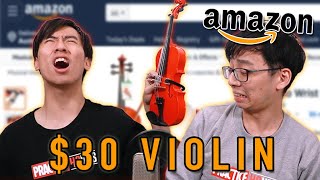 We Try the Cheapest and most useless Violins from Amazon [upl. by Keslie]