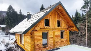 2 Craftsmen Build Wooden Home in 20 minStart to finish [upl. by Shwalb463]