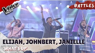 Elijah Jane Johnbert and Janielle confidently perform ‘What’s Up’  The Voice Kids [upl. by Whale]