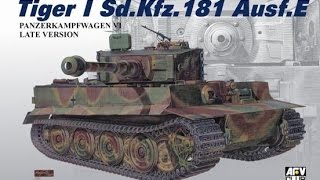 AFV CLUB 135 Tiger 1 Ausf E Review [upl. by Enajaras553]