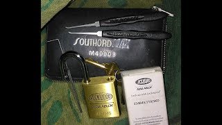 Lock Picking Lockwood 334B451195KD ASSA ABLOY Padlock [upl. by Melita]