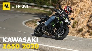 Kawasaki Z650 2020 TEST naked entry level a chi [upl. by Skrap]