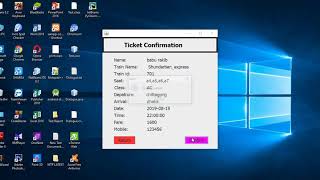 Train Ticket Booking System using java NetBeans [upl. by Fillian9]