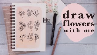 Learn to Draw Flowers  Beginner Friendly Tutorial [upl. by Town741]