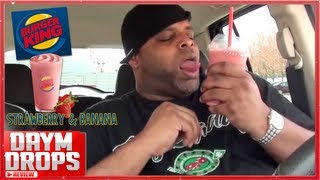 Burger Kings NEW Strawberry Banana Smoothie Review [upl. by Minsk142]