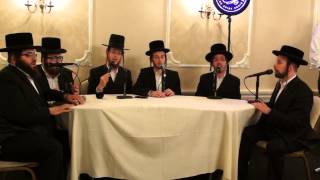 Shira Choir Singing New Rechnitz  Medley at Kumzits Live מקהלת שירה רכניץ קומזיץ [upl. by Atiuqahs559]