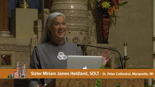 quotLove Poured Out The Healing Power of the Holy Spiritquot a talk by Sister Miriam J Heidland [upl. by Nosnirb]