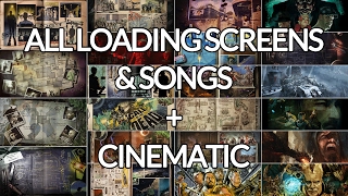 All Zombie Loading Screens amp Songs w Cinematic Nacht  Revelations [upl. by Siramed]