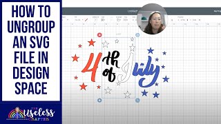 How to Ungroup an SVG file separate into colors in Cricuts Design Space [upl. by Moishe]