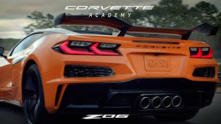 2023 Corvette Z06 Corvette Academy  A Glorious Exhaust Note  Chevrolet [upl. by Kcirderf]