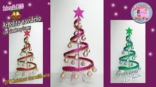 Arbolito navideño con alambre y foamy [upl. by Areik]