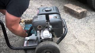 PRESSURE WASHER WATER PUMP REMOVAL How to repair a pressure washer and remove the water pump [upl. by Leler983]