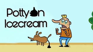 Frame orderpotty on icecream icecream par tatti very funny video 😂😂😂 [upl. by Atsylak633]