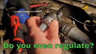 LB7 DURAMAX  Fuel Pressure Regulator install DO YOU EVEN REGULATE [upl. by Trebornhoj]