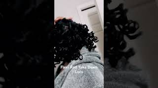 Flexi Rod Take Down on Locs shorts routine [upl. by Nwahsram537]