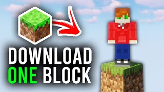 How To Download One Block In Minecraft  Play One Block On Minecraft [upl. by Gebler37]