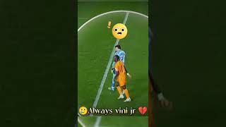 Always vini jr 💔🥺 footballshorts football realmadrid skiils messi tranding viniciusjrshorts [upl. by Miarzim]