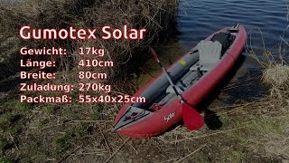 🚣 Gumotex Solar 🚣 Anpaddeln 2017 [upl. by Eyahc]