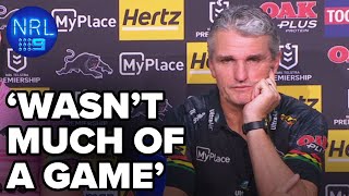 Ivan Cleary frustrated by refs and Panthers’ performance NRL Presser  NRL on Nine [upl. by Aoh112]