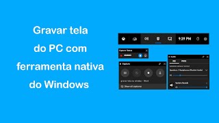 Gravar tela do PC com ferramenta nativa Windows  Sem instalar nenhum programa  Gratis e fácil [upl. by Girish]