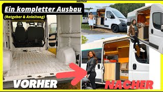 Der CamperVan Ausbau  Ein Transporter wird zum Wohnmobil  Kompletter Umbau  Vanlife Ducato [upl. by Aspa]