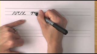 How To Write in Cursive  Lesson 23  A complete Course  FREE Worksheets [upl. by Sirromal]