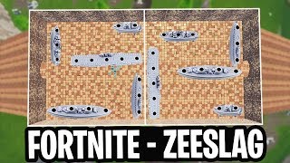 EXPLOSIEVE ZEESLAG v3 MINIGAME  Fortnite Battle Royale Playground Nederlands [upl. by Maddock]