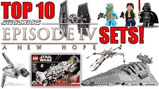 Top 10 LEGO Star Wars Episode 4 Sets A New Hope  Millennium Falcon Star Destroyer Tie Fighter [upl. by Ilyk]