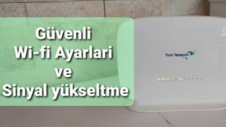 GÜVENLİ WİFİ AYARLARI VE SiNYAL YÜKSELTME [upl. by Porush]