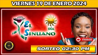 Resultado de EL SINUANO DIA del VIERNES 19 de enero 2024 chance sinuanodía [upl. by Forras]