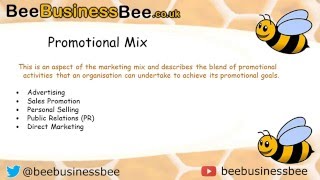 Understanding the Promotional Mix  BeeBusinessBee Video [upl. by Nwahsor]